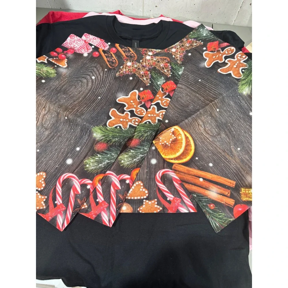 Christmas Placemats Set of 4‎ Rustic Gingerbread Candy Cane Holiday Table Decor